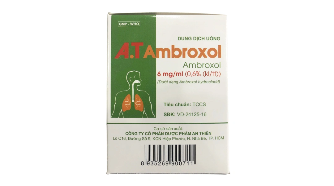 Dung dịch uống A.T Ambroxol tan đàm trong bệnh lý hô hấp (30 ống x 5ml) - 3